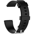 thumbnail image 2 of Navor Replacement Strap Wristbands Accessory Compatible for Fitbit Versa 2 / Fitbit Versa / Versa Lite / Versa SE Replacement Band Only [Large]- Black, 2 of 3