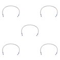 thumbnail image 3 of VONKY Motorcycle Brake Oil Hose Line Pipe Fitting Stainless Braided Steel Silver 80cm 5Set, 3 of 6