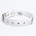 thumbnail image 1 of ATHENS Leather Dog Collar Single Row Rhinestones, 1 of 3