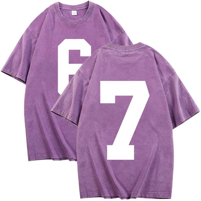 Pisexur 67 T-Shirt Col Rond Drôle Six Sept 6 7 Mème Gén Alpha Argot T-Shirt Violet,m