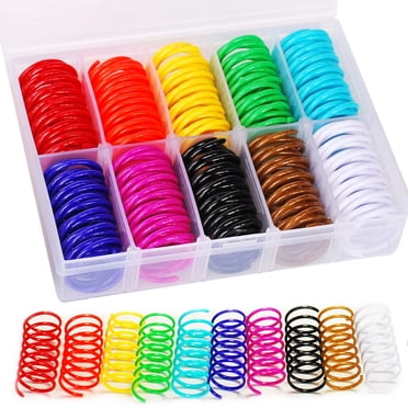 JoyArrive 40Pcs 10 Colors Storage Box Packed Cat Spring Toy For Indoor Cats,Cat Toy Springs,Cat Interactive Toys, Cat Swatting Toy,Cat Hunting Toy, Cat Creative Toy (10 COLORS)