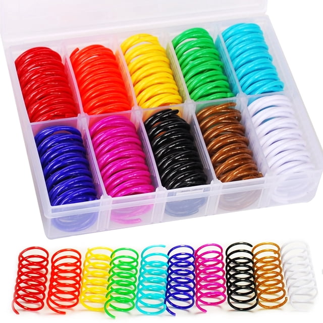 JoyArrive 40 Pcs 10 Couleurs Boîte de Rangement Emballée Jouet Ressort pour Chats d'Intérieur, Doté de Ressorts en Spirale en Plastique durable en 10 Couleurs Vibrantes Incluant Rouge, orange, Jaune, Vert, cyan, Bleu, Violet, Noir, Blanc et Brun. Ces Jouets Interactifs pour Chats Sont Idéaux pour Frapper, Poursuivre et Exercer, Aidant à Améliorer la Vitesse de Réaction et à Libérer les instincts Naturels. Organisés dans une Boîte de Rangement Transparente avec Compartiments pour un Accès Facile.