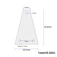 thumbnail image 2 of ZheElen 2Pcs Guitar for Truss Rod Cover GR06A Black Plastic Plate Electric Parts Tool Musical Instrument Accessories, 2 of 6