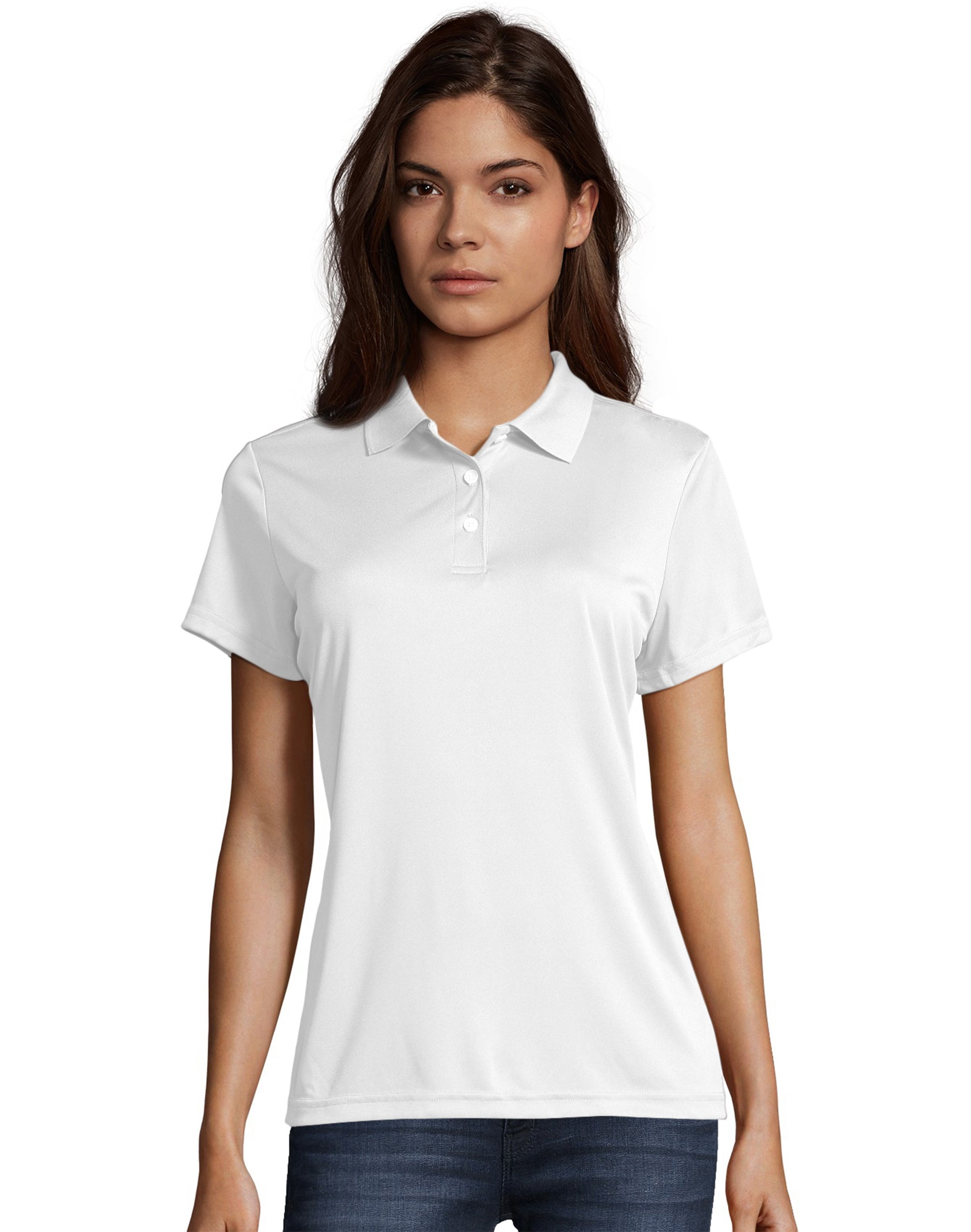Hanes Womens Sport Cool DRI Performance Polo, 3XL, White