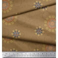 thumbnail image 3 of Soimoi Polyester Crepe Fabric Mandala Ethnic Printed Fabric 1 Yard 42 Inch Wide, 3 of 3
