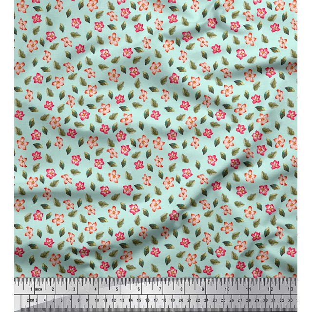 Soimoi Cotton Poplin Fabric Semi Circle Geometric Printed Craft Fabric by the Yard 42 Inch Wide