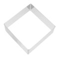 thumbnail image 2 of Miangastore Square Mousse Mold Stainless Steel Cake Ring Mousse Cutter Cake Mold Dessert Ring Pastry Mould Baking Tool (Silver 7 Inch), 2 of 8