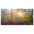 thumbnail image 2 of Matin dans une Forêt Verte Brumeuse - Impression d'Art Photo de Paysage sur Toile, 2 of 3