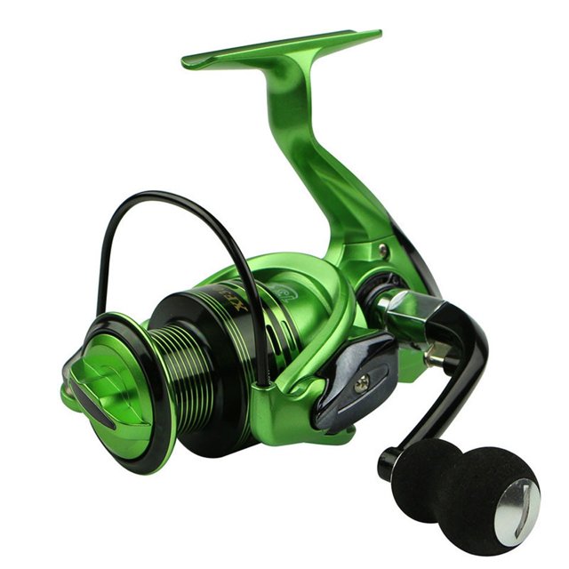 13+1BB Spinning Fishing Reels 1000-7000 Series Metal Head Spinning Wheel With Exchangeable Handle For Casting Line Anti-Seawater ,Rigid Aluminum Skeletal Frame