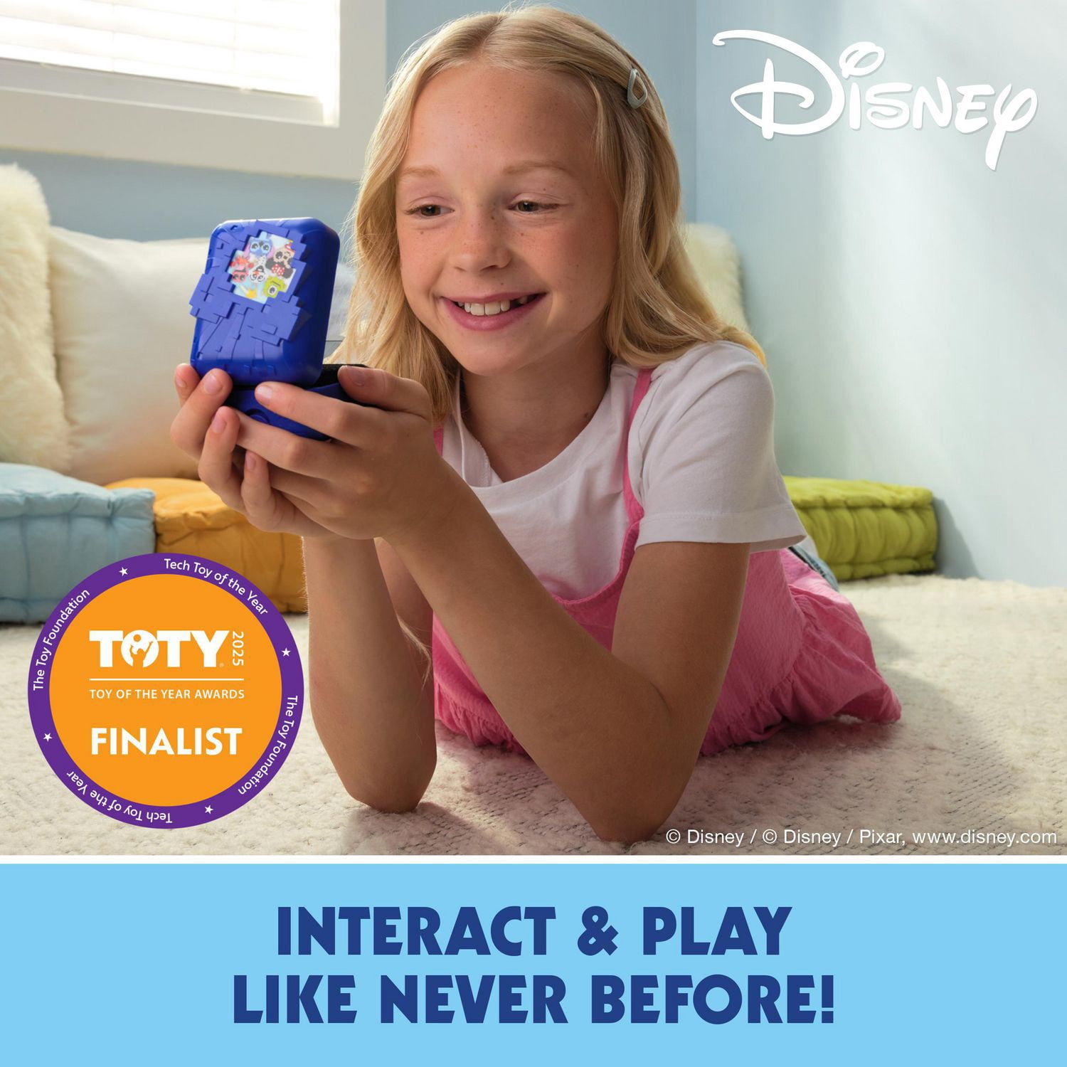 Bitzee, Disney, jouet interactif avec 30 personnages à l'intérieur, réagit aux gestes, aux mouvements et au toucher, jouets Disney et animal de compagnie numérique pour les filles, les garçons et les