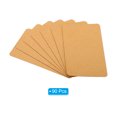thumbnail image 3 of Unique Bargains 3.5' x 2' Blank Paper Business Cards, 90 Pack Small Index Flash Cards Words Message Note Card, Brown, 3 of 7