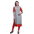 thumbnail image 1 of Bimba Robes Tuniques Droites pour Femmes Kurta d'Été Imprimée, 1 of 6