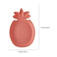 thumbnail image 3 of Chmadoxn Kitchen Gadgets, Pineapple Plastic Plates Plastic Plates Candy Plates Easy To Clean Durables Suitable For Living Room Kitchen Toilet Office Solid Color Plates Pineapple Plate, 3 of 6