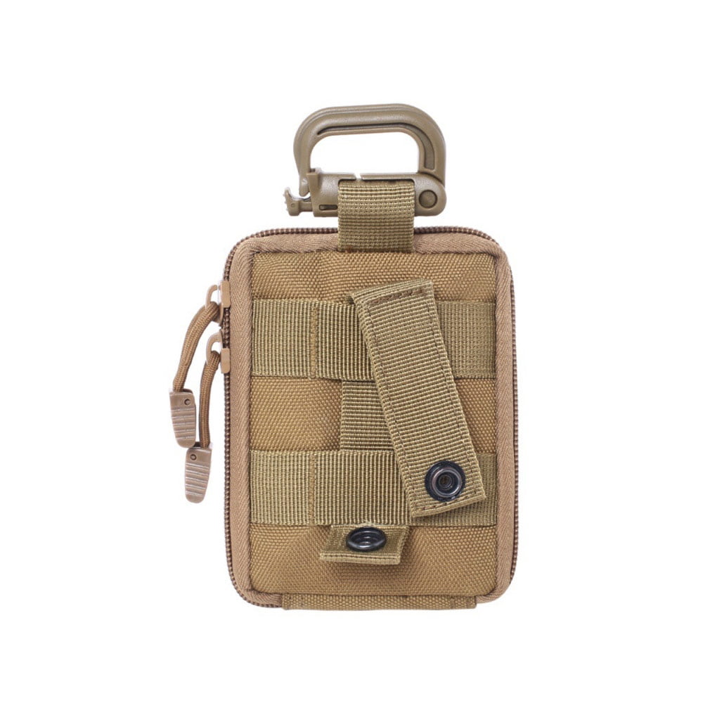 Xingzhi Tablet Storage Bag Nylon Pill Organizer Sorting Sundries Packaging Pouch Emergency Pack Pocket for Outdoor Hiking Mud Color