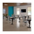 thumbnail image 4 of Scranton & Co 24 in x 48 in Flip Top Adjustable Table in Fusion Maple, 4 of 7