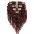 thumbnail image 2 of Extensions de Cheveux Humains à Clip pour Femmes, Afro à Double Trame, Crépus et Bouclés, Tête Complète, 2 of 6