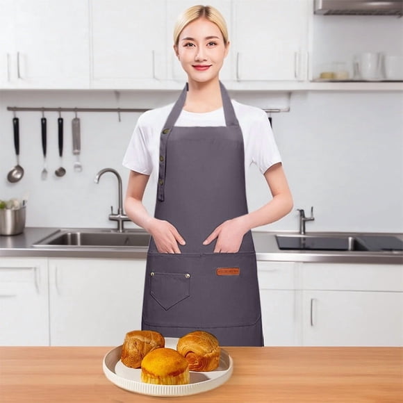 Manchon de Tablier pour la Cuisine, Polyester Durable, Tabliers de Cuisson avec Poches, Idéal pour Hommes et Femmes et Portions en Vrac à la Maison et dans les Environnements Commerciaux