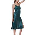 thumbnail image 1 of DPTALR Women's Medium Long Strap One-line Collar Intimates Sets Sexy Comfortable Summer Sleepwear, 1 of 3