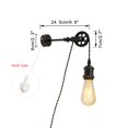 thumbnail image 3 of FSLIVING Plug In Wall Sconce Retro Adjustable Height Angle Lighting Fixtures, 3 of 10