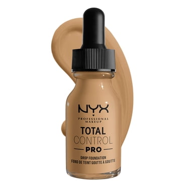 NYX PROFESSIONAL MAKEUP Total Control Fond de Teint en Gouttes Pro, Couvrance Modulable Fidèle à la Peau - Beige