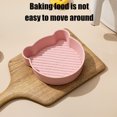 thumbnail image 3 of Silicone Baking Pan Non Stick High Temperature Resistant Pink Baking Tray for Microwave Oven Air Fryer, 3 of 7
