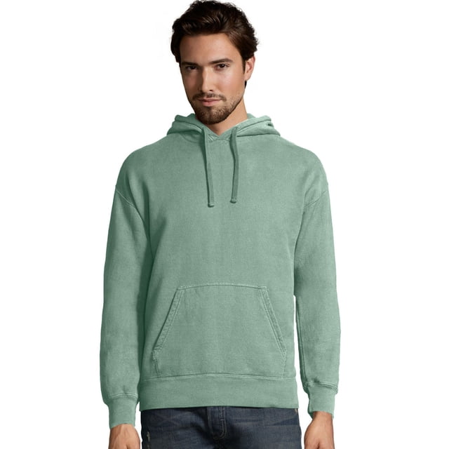 Hanes Mens Big ComfortWash Garment Dyed Fleece Hoodie Sweatshirt, M