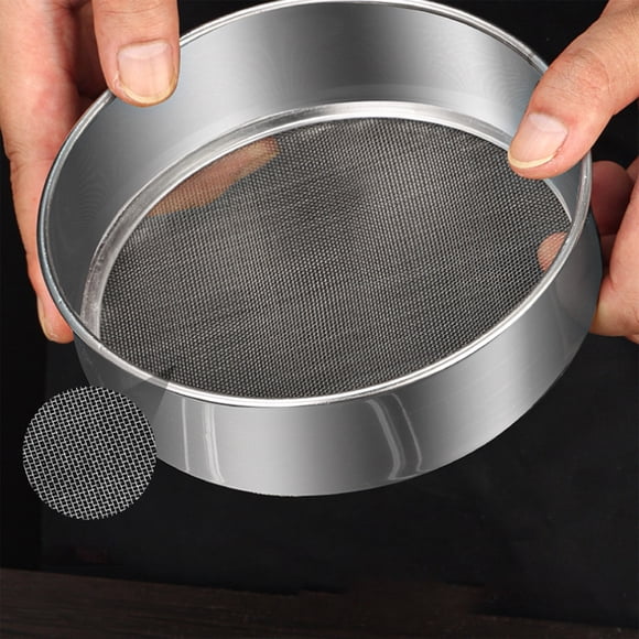 PEONAVET Flour Sifter Flour Sieve Filter Mesh Stainless Steel Flour Sieve Ultrafine Baking Mesh Sieve Fine Sieve