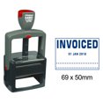 thumbnail image 1 of Printtoo Heavy Duty Dater Stamp With Invoiced Text Office Stationery Self Inking Date Rubber Stamp-Blue, 1 of 1
