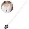 thumbnail image 4 of Collier de Médiator de Guitare en Silicone Noir Élégant avec Support en Acier Inoxydable pour Usage Domestique Réglable, 4 of 9
