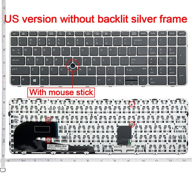 SP/US/RU For HP EliteBook EliteBook 850 G3 850 G4 755 G3 ZBOOK 15U G3 G4 US without Backlit Laptop Keyboard English US NO Backlit