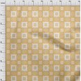 thumbnail image 4 of oneOone Silk Tabby Yellow Fabric Geometric Craft Projects Decor Fabric Printed By The Yard 42 Inch Wide, 4 of 4
