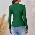 thumbnail image 4 of HongQid Chandails à Col Roulé à Manches Longues pour Femmes sous-Vêtements Thermiques Hauts Basiques Coupe Ajustée Mode d'Automne Haut Léger, 4 of 9