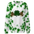 thumbnail image 4 of QIPOPIQ Chandails à Manches Longues pour Femmes T-Shirts de la Saint-Patrick T-Shirt Shamrock Chemise Verte Tee Chemises St Patricks Day Tunique Col Rond Hauts Amples Chandail Chemises des Fêtes T-Shirts Graphiques Aubaines, 4 of 5