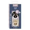 thumbnail image 4 of BIBS Pacifiers | Natural Rubber Baby Pacifier | Set of 2 BPA-Free Soothers | Made in Denmark | Black GLOW/Vanilla GLOW | Size 6-18 Months, 4 of 7