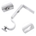 thumbnail image 3 of GARNECK Supports de Tringle à Rideaux 2 Pcs, Supports de Rideaux Réglables pour Montage Mural, Supports de Tringle à Rideaux 18-22 mm pour Fenêtre (Blanc), 3 of 9