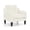 Creamy White, variant on Ktaxon Accent Chair with Thick Cushion, Mid-Century Modern Single Sofa Chenille Armchair for Living Room, Bedroom Green