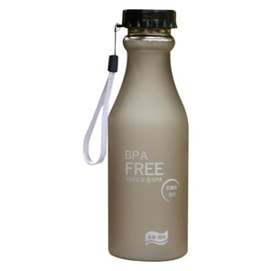 EARKITY Water Bottles, BPA-Free Water Bottle, Sports Water Bottle with Strap, Leakproof Water Jug for Fitness, Frosted Plastic Transparent Water Cup for Kids Adult School Gym Office Travel Outdoor