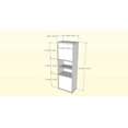 thumbnail image 2 of Nexera Sereni-T 2-Door Bookcase, Black And Ebony, 2 of 5