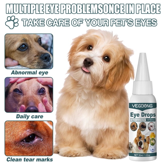 Pet Eye Drops Pet Eye Cleaning Eye Drops For Cats Dogs Home Dog Eye Wash Tear Stain Essence For Pet 30ml