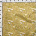 thumbnail image 4 of oneOone Rayon Yellow Fabric Asian Japanese Pattern Craft Projects Decor Fabric Printed By The Yard 56 Inch Wide, 4 of 4