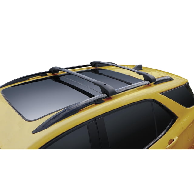 BrightLines Roof Rack Crossbars Compatible with 2018 2019 2020 2021 2022 2023 2024 Chevy Equinox GMC Terrain with Raised Factory Side Rails
