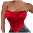 thumbnail image 1 of Birdeem Womens Fashion Solid Slim Backless Tanks Top Short Breast Wrap Vest, 1 of 8