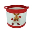 thumbnail image 1 of Christmas Storage Basket, Hand Woven Round Rope Basket, Foldable Storage Bin with Handles, Portable Laundry Basket for Home and Living Room Organization, 1 of 6