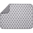thumbnail image 1 of Tapis d'Égouttage en Microfibre Réversible TG pour Cuisine, 18 Pouces x 24 Pouces, Treillis Blanc, 1 of 6