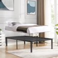 thumbnail image 4 of VECELO 16" Twin Size Metal Platform Bed Frame, Heavy Duty Steel Slat/Mattress Foundation, No Box Spring Needed, Black, 4 of 6