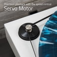 thumbnail image 3 of Fluance RT85 Reference High Fidelity Vinyl Turntable Record Player with Ortofon 2M Blue Cartridge, Acrylic Platter, Speed Control Motor High Mass MDF Wood Plinth Vibration Isolation Feet - Piano White, 3 of 8