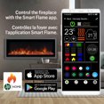 thumbnail image 3 of Commercial Series  Kennedy II  Smart Electric Fireplace, 60IN, Grey Frame, 3 of 6
