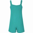 thumbnail image 3 of Trendy Women's Jumpsuit Tie Shoulder Overall with Pockets for Effortless Style, 3 of 7