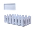 thumbnail image 4 of Dvkptbk Box Rectangular Fence Flower Pot Fence Pot Green Plant Pot Succulent Plng Pot 2Pcs Large Outdoor Planters Indoor Plant Pots Planter Boxes Outdoor Strip Plastic Purple, 4 of 8