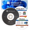 thumbnail image 1 of Windows 11 Professional 64 Bit OEM DVD & Drivers Pack & Registry Cleaner DVD. 3PK, 1 of 5